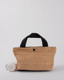 STRAW RATTAN BUCKET HAND BAG 1971 - حقيبة