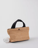 STRAW RATTAN BUCKET HAND BAG 1971 - حقيبة