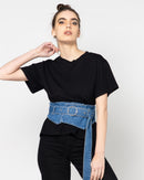 DENIM WAIST BAND BELT 1927 - حزام