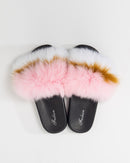 FOX FUR SLIPPERS FUZZY SLIDES 2024 - سلبرز