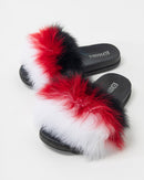 FOX FUR SLIPPERS FUZZY SLIDES 2024 - سلبرز