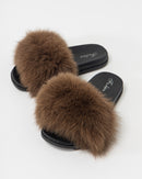 FAUX FUR SLIDES SLIPPERS 2021 - سلبرز