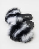 FOX FUR SLIPPERS FUZZY SLIDES 2023 - سلبرز