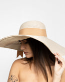 WIDE BRIM STRAW HAT 1708 - قبعة