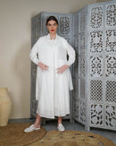 Collar Style with embroidered pocket and waist belted long sleeves with cuff embroidered cotton kaftan 2999 - قفطان