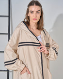 WOMEN'S OVERSIZED JACKET WITH HOODIE 2498 - جاكيت