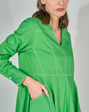 KLOSH DESIGN W/FRONT POCKET FOR BOTH SIDE AND CUFF SLEEVES DRESS 2574 - فستان