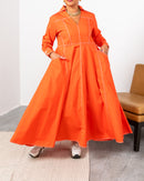 KLOSH DESIGN W/FRONT POCKET FOR BOTH SIDE AND CUFF SLEEVES DRESS 2574 - فستان