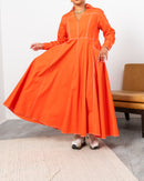 KLOSH DESIGN W/FRONT POCKET FOR BOTH SIDE AND CUFF SLEEVES DRESS 2574 - فستان