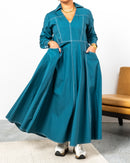 KLOSH DESIGN W/FRONT POCKET FOR BOTH SIDE AND CUFF SLEEVES DRESS 2574 - فستان