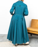 KLOSH DESIGN W/FRONT POCKET FOR BOTH SIDE AND CUFF SLEEVES DRESS 2574 - فستان