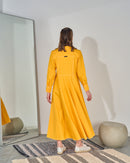 KLOSH DESIGN W/FRONT POCKET FOR BOTH SIDE AND CUFF SLEEVES DRESS 2574 - فستان