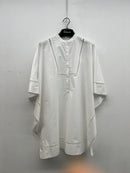 Oversized Front buttoned Closure w/Stylish cotton Blouses 2639 - بلوزة