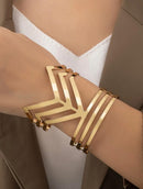 Hollow Out cuff bangle 2657 - اكسسوارات