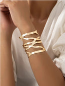 Hollow out cuff bangle 2661 - اكسسوارات