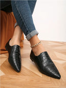 Crocodile Embossed Point toe Loafers 2678 - حذاء