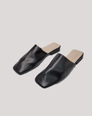 Elegant Outdoor Flats Minimalist Square Toe Flat Mules 2786 - حذاء