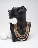 Simple Chain Necklace 3pcs 2837 - اكسسوارات