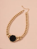 Geo chain Necklace 2840 - اكسسوارات