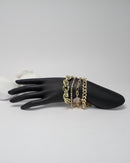 Rhinestone Decor Bracelet 4pcs 2842 - اكسسوارات