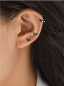 Zirconia Decor Cubic Earrings 2879 - حلق