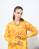 Klosh design with front stylish buttons and embroidered, long sleeves with buttons cotton kaftan 4201 - قفطان