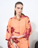 Oversized Collar design with front full stylish buttons, Embroidered shoulder and wide cuff cotton kaftan 4204 - قفطان