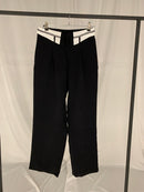 High Wait Wide Leg Suit Pants 3162 - بنطلون