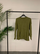 Round Neck with plain design and full sleeves sweater 3631 - سويتر