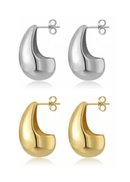 Exaggarated stud earrings set 3735 - حلق