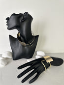 Open Cuff Bracelet and necklace set 3765 - اكسسوارات