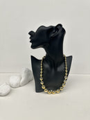 Irregular beaded chain necklace 3772 - اكسسوارات