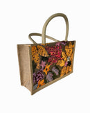 Flowers lightweight random pattern embroidery hand bag 3798 - حقيبة