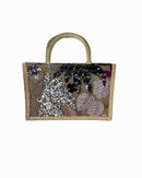 Flowers lightweight random pattern embroidery hand bag 3800 - حقيبة