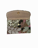 Random glitter flower embroidery envelope hand bag 3803 - حقيبة