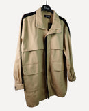 Women loose fit drop shoulder solid color cargo jacket 3843 - جاكيت