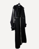 Stylish front design with Double Breasted Belted Longline Trench coat 3852 - ترنش كوت