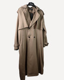Stylish front design with Double Breasted Belted Longline Trench coat 3853 - ترنش كوت