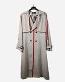 Stylish front design with Double Breasted Belted Longline Trench coat 3854 - ترنش كوت