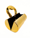 Mirrored cylinder shaped with chain strap hand bag 3869 - حقيبة