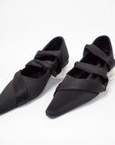 Vintage style ribbon design shoes 3889 - حذاء