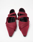 Vintage style ribbon design shoes 3890 - حذاء