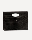 Fashionable orange flap premium  pattern hand bags 3906 - حقيبة