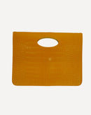 Fashionable yellow flap premium  pattern hand bags 3913 - حقيبة