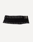 Women eyelet décor punk corset belt 3916 - حزام