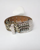 Rhinestone décor belt 3921 - حزام