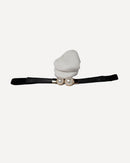 Women faux pearl décor belt for casual wear 3923 - حزام