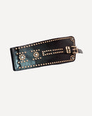 Studded décor wide belt 3928 - حزام