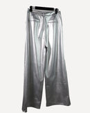 Women metallic wide leg pants 3937 - بنطلون