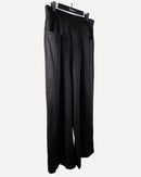 Women Solid color pleated wide leg pants 3939 - بنطلون